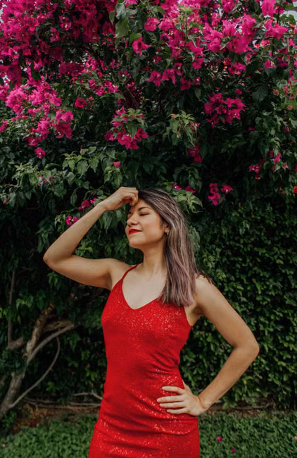Vestido Floral Vermelho